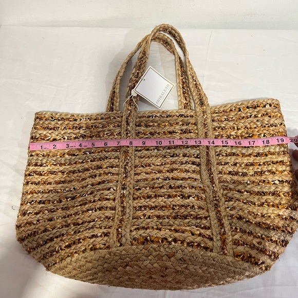 Shiraleah Tan Woven Tote Bag - Picture 9 of 14
